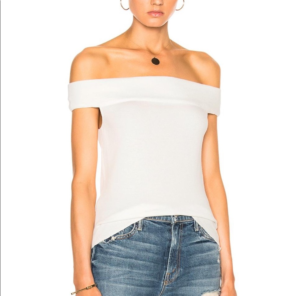 Rag & Bone Jean Thermal Off the Shoulder Top